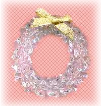 bead crystal wreath