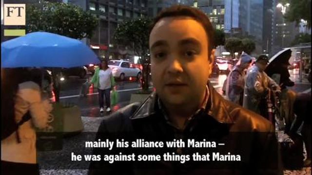 VIDEO: Brazilians react to candidates death 1