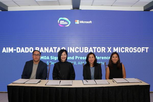 Microsoft Philippines links up with AIM incubator to boost local startups’ tech capabilities 1