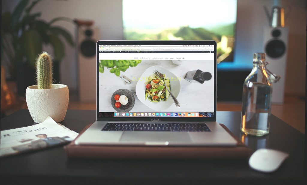 Useful Methods to Consider for Making Your Website More Popular and Attractive 2 website MacBook Pro showing vegetable dish