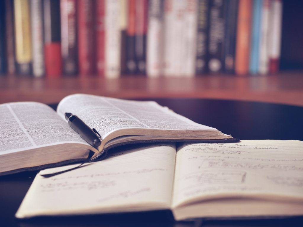 scientific research opened book