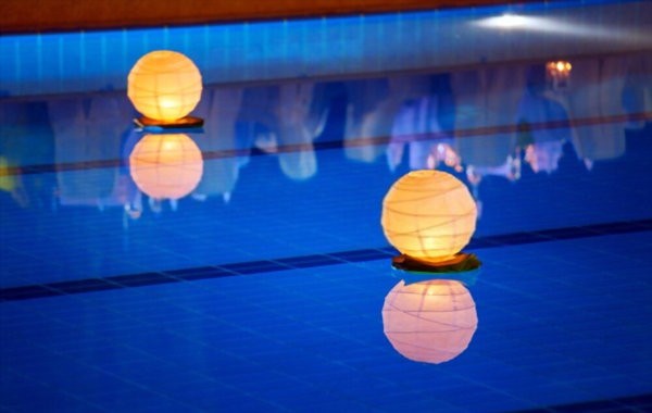 pool lighting side