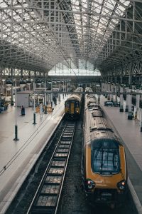 train travel photo of train station