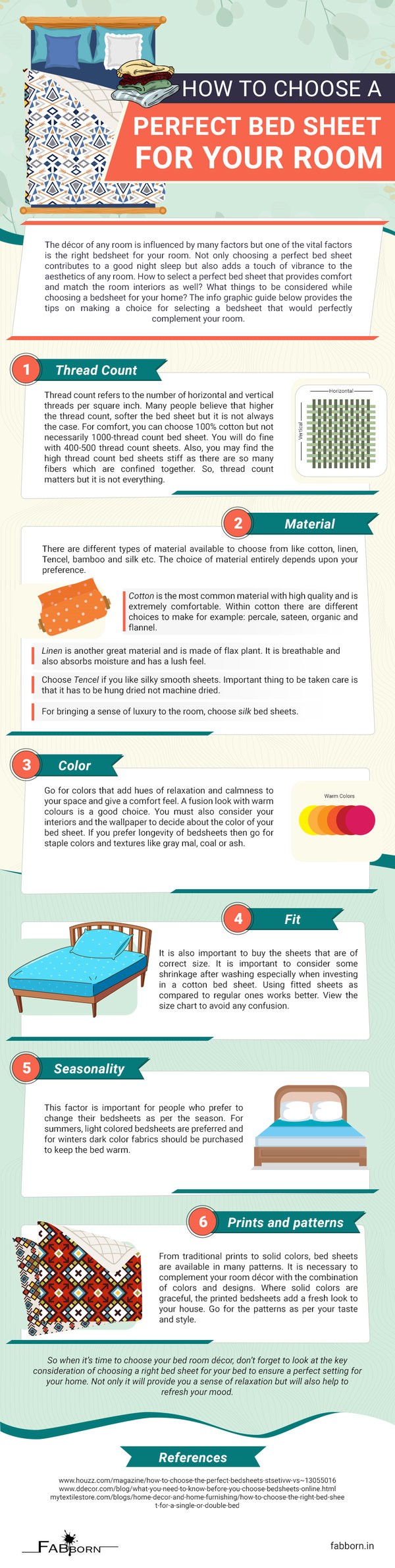 How to Choose a Perfect Bedsheet for Your Room? 1 perfect bed sheet