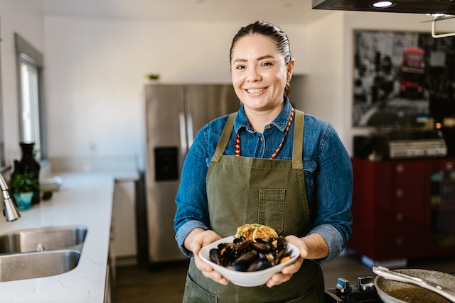 smiling restaurant chef