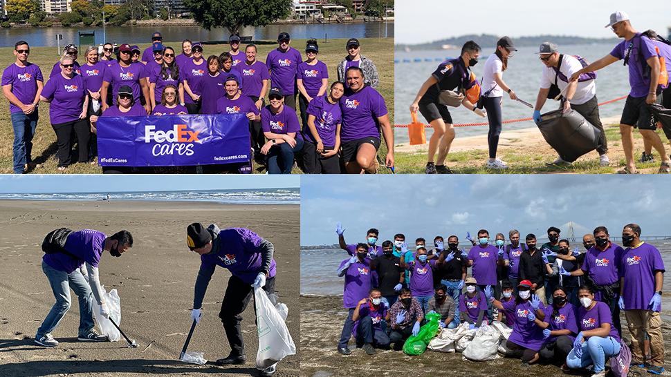 FedEx Volunteers Advance Sustainable Communities Through Beach Clean-ups Across AMEA 1 FedEx volunteers