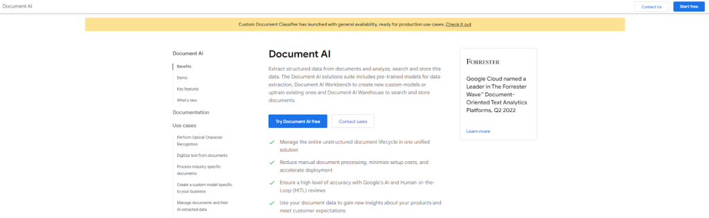 google document ai