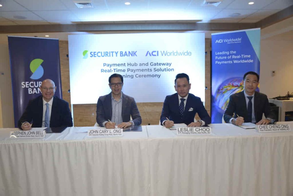 Security Bank Teams Up with ACI Worldwide to Revolutionize Real-Time Payment Customer Experience 1 Security Bank Teams Up with ACI Worldwide