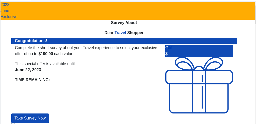 Kaspersky reveals top-three vacation-season scams 3 example of fake survey