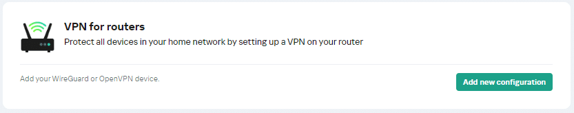VPN for routers