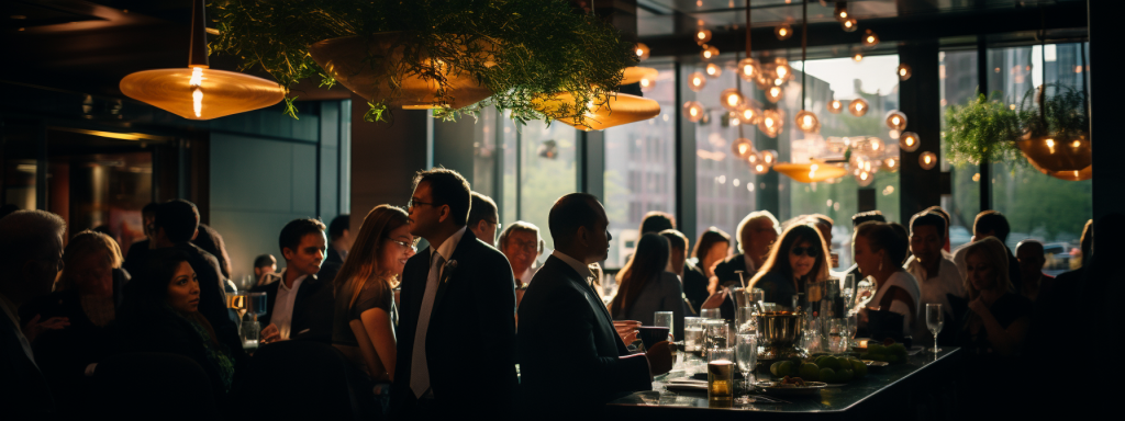 people in restaurant