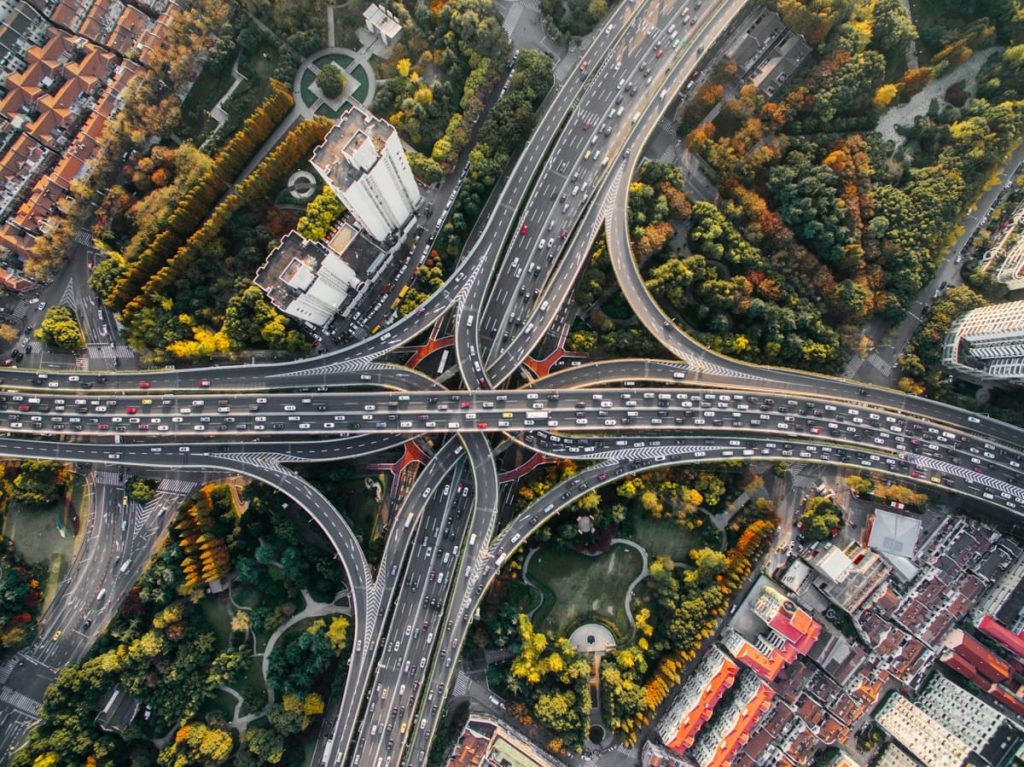 The Future of Urban Mobility: Smart Transportation Solutions 1 aerial photography of concrete roads