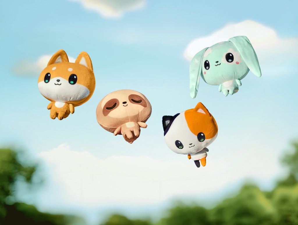 TeeTurtle Cloud head group jumping