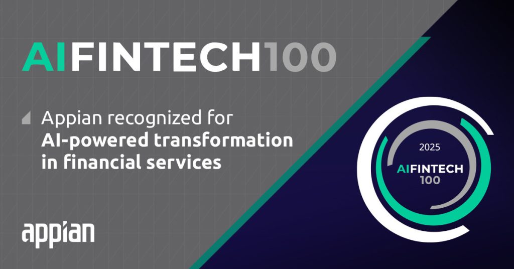 Appian Recognised in the 2025 AIFinTech100 List for Transforming Financial Services with AI 5 AIFinTech100
