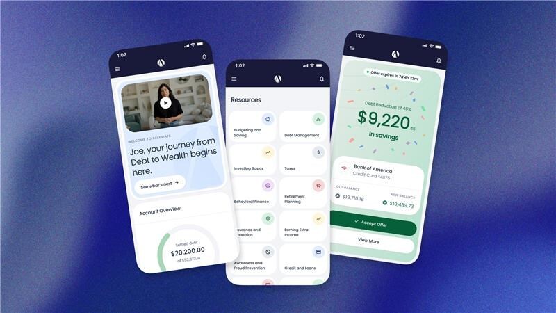 Alleviate Launches AI-Powered Client Dashboard, Guiding Americans from Debt to Wealth 10 Alleviate Client Dashboard Mockup