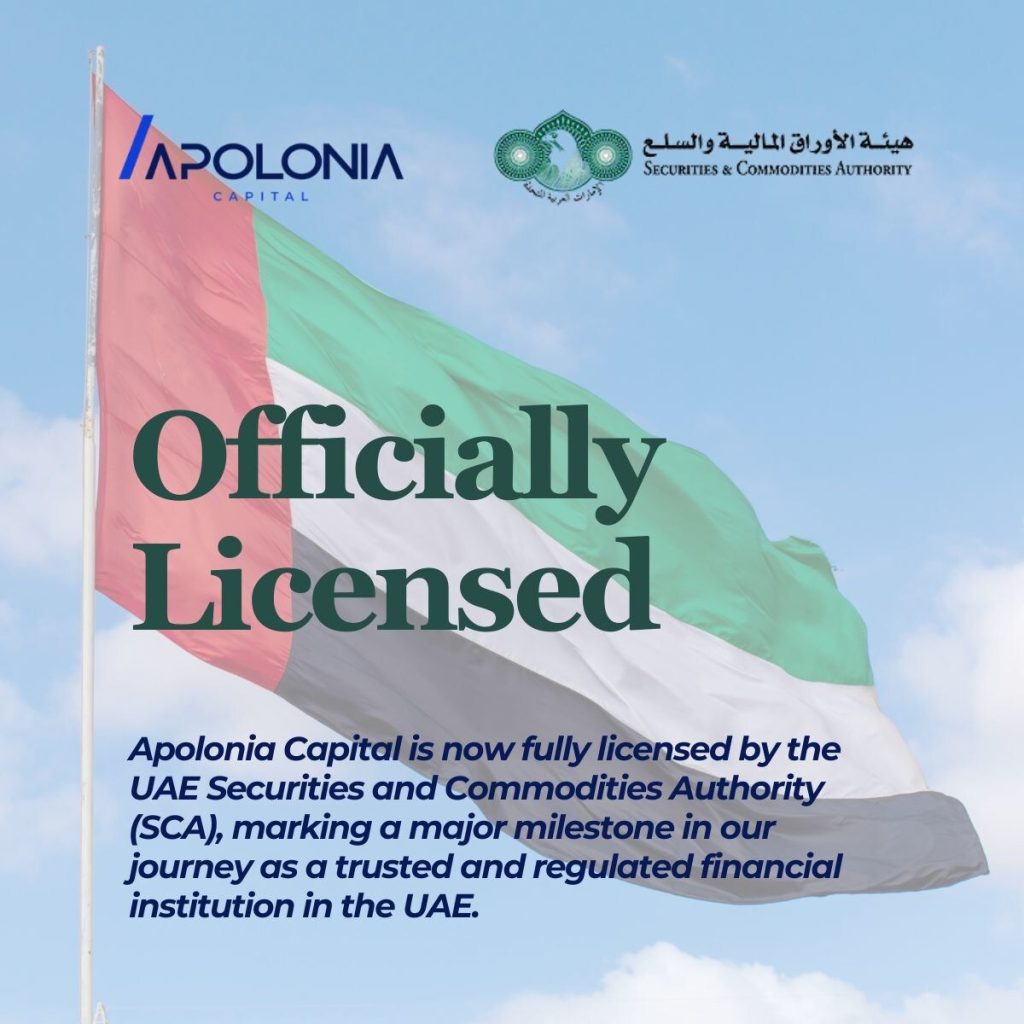 Apolonia Capital Secures Full Regulatory License from UAE Securities and Commodities Authority (SCA) 7 Apolonia Capital License