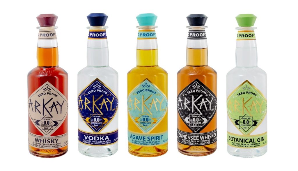 ARKAY ALCOHOL-FREE WHISKY - A Clean Choice. Fearless Living. Clean Sips. Bold Steps. 1 Arkay Beverages Bottles