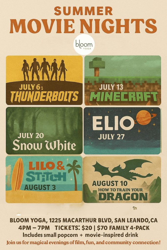 BLOOM YOGA Summer Movie Nights