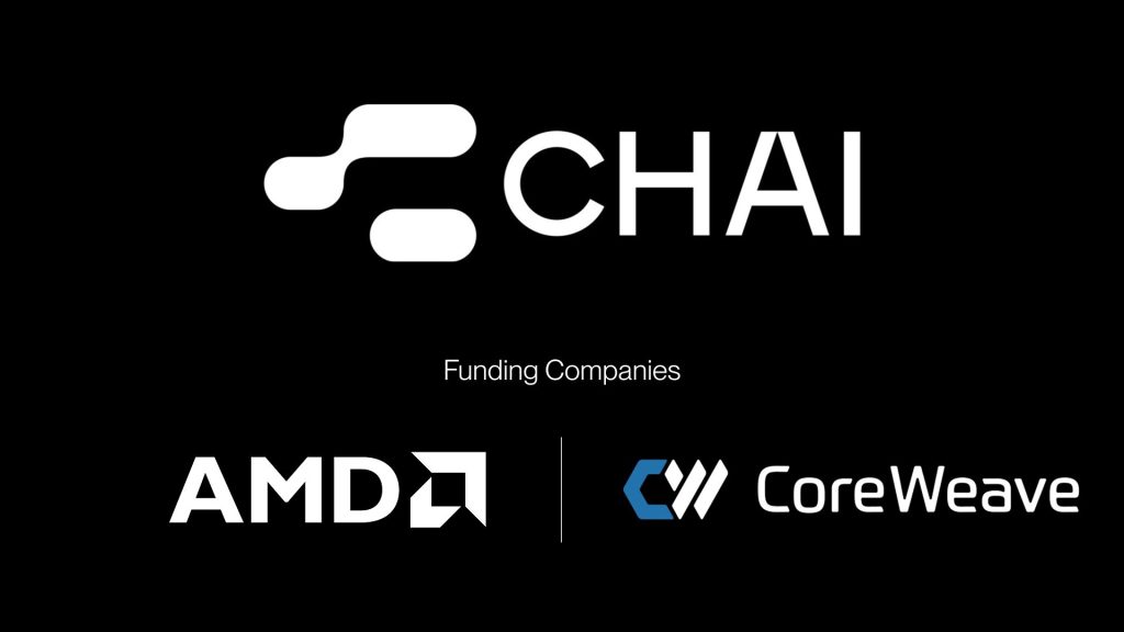 CHAI AI: Total Funding Over $55M 7 Chai AI amd coreweave Logo