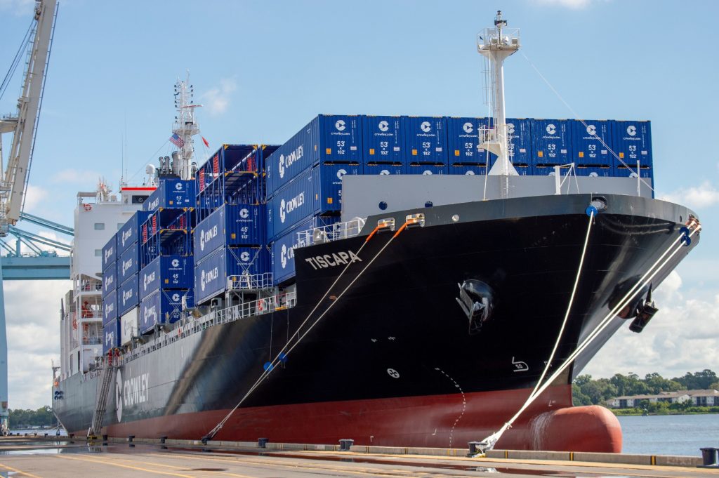 Crowley Logistics Tiscapa Arrives at Jaxport