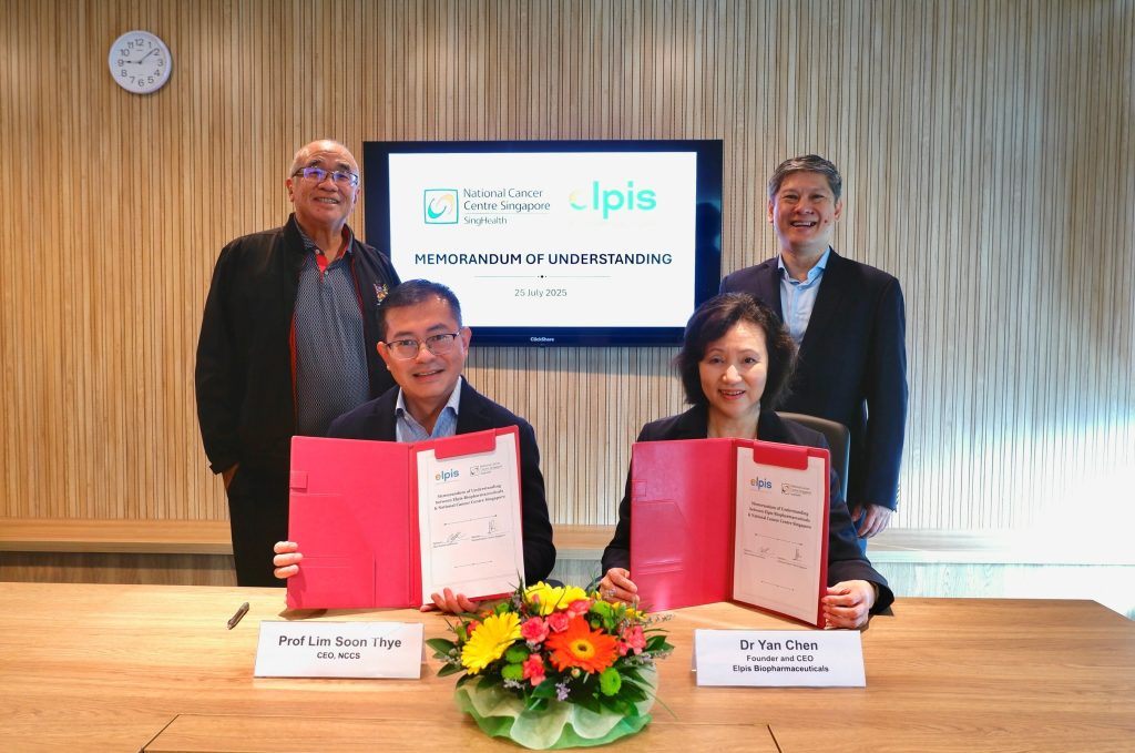Elpis Biopharmaceuticals Signs Memorandum of Understanding with National Cancer Centre Singapore to Conduct Translational Cell Therapy Research in Singapore 15 Elpis Biopharmaceuticals NCCS