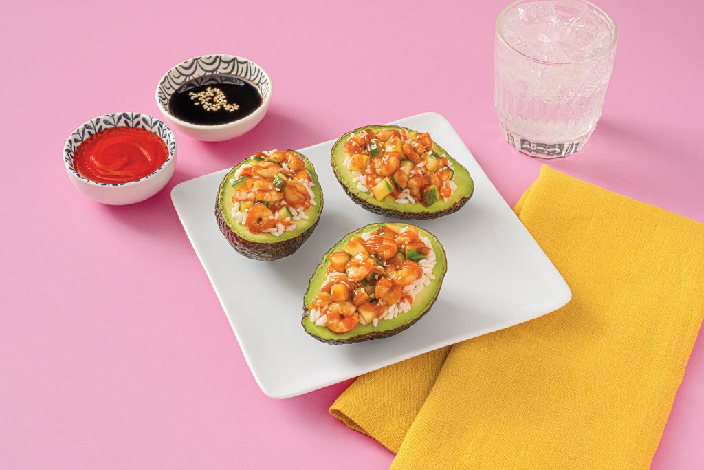Family Features Avocado Shrimp Sushi Boats 1