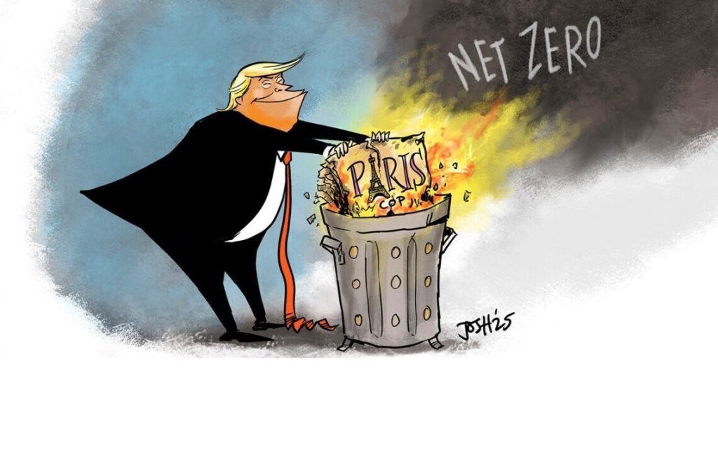 Climate Activists Exploit Jasper Wildfire Anniversary - ICJ did no Due Diligence says Friends of Science Society 1 Friends of Science Society Trump flaming Paris Agreement