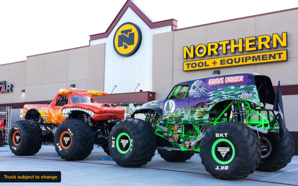 Get Ready, Raleigh! Northern Tool + Equipment Brings Thrills with a Visit from Legendary Monster Jam® Truck at Store 12 Grave Digger Monster Jam Northern Tool and Equipment