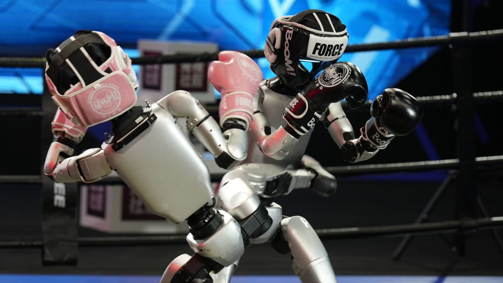 Highlight Unitree s robot boxing match