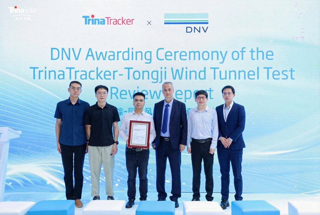 TrinaTracker reçoit de DNV le premier rapport d'examen technique d'essai en soufflerie en Chine 13 Img 1