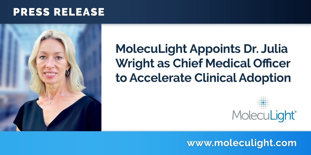 MolecuLight Corp MolecuLight Appoints Dr Julia Wright as Chief