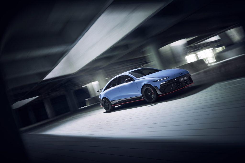Photo1 IONIQ 6 N Driving Front Quarter 1