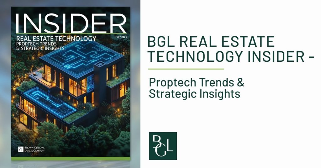 Real Estate Technology investment banking team from Brown Gibbons Lang and Company