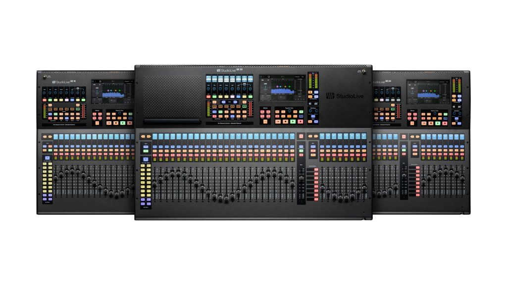 PRESONUS REVEALS SPECIAL-EDITION STUDIOLIVE® DIGITAL MIXERS WITH INDUSTRY LEADING RECORDING, REMOTE MIXING AND MILAN-CERTIFIED I/O 1 StudioLive SE Family Shot on White