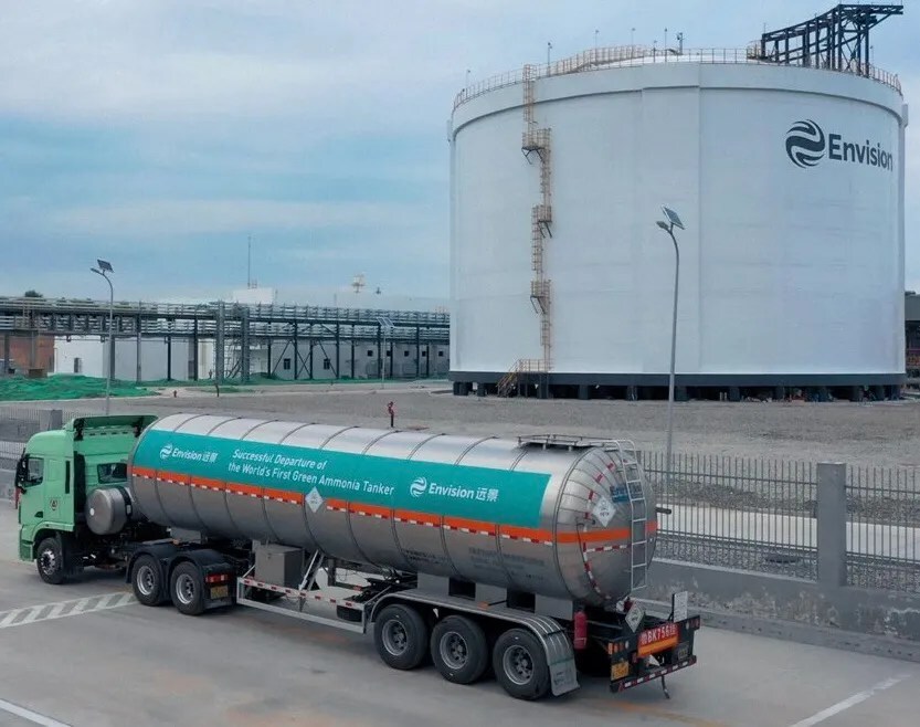 Successful Departure World s First Green Ammonia Tanker