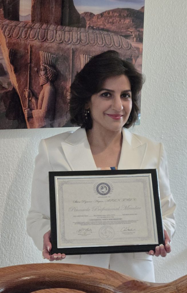The Inner Circle acknowledges, Shiva Pejman-Aryan, APRN. FNP-C. PMHNP-BC as a Pinnacle Lifetime Member 15 The Inner Circle