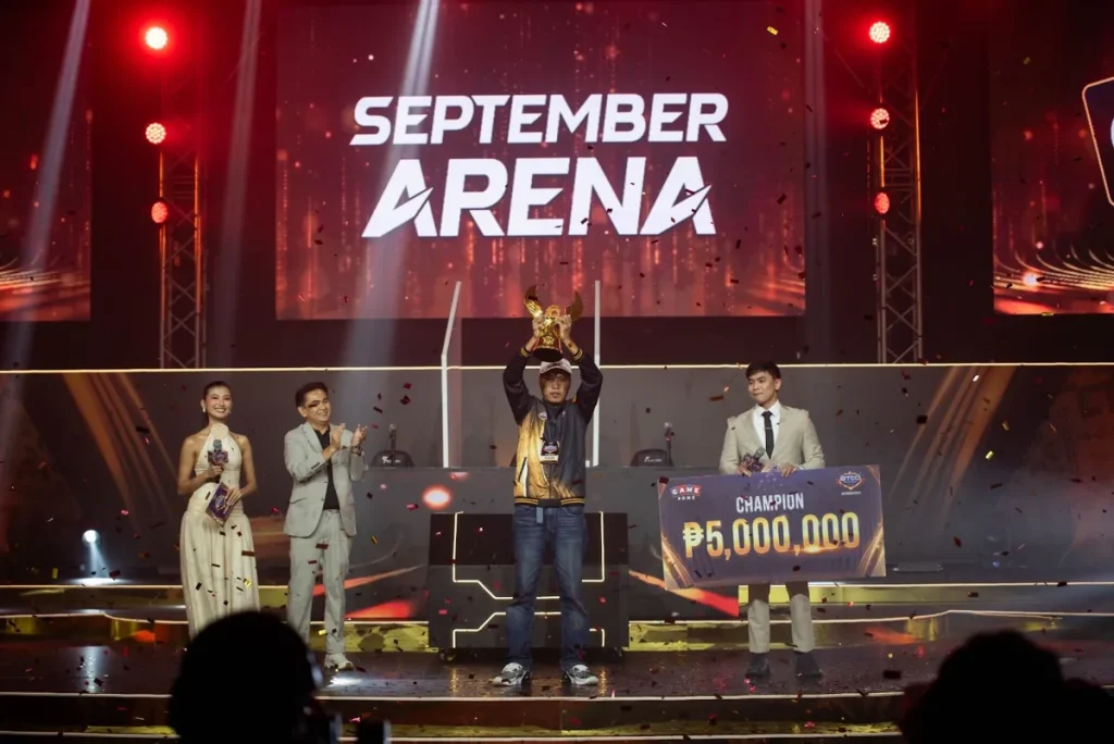 A tailor from Rizal wins and raises the GTCC: September Arena Championship Trophy