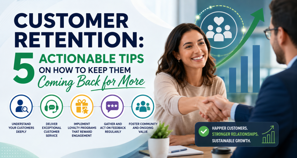 Customer Retention: 5 Actionable Tips on How to Keep Them Coming Back for More