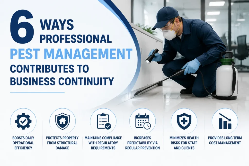 6 Ways Professional Pest Management Contributes to Business Continuity
