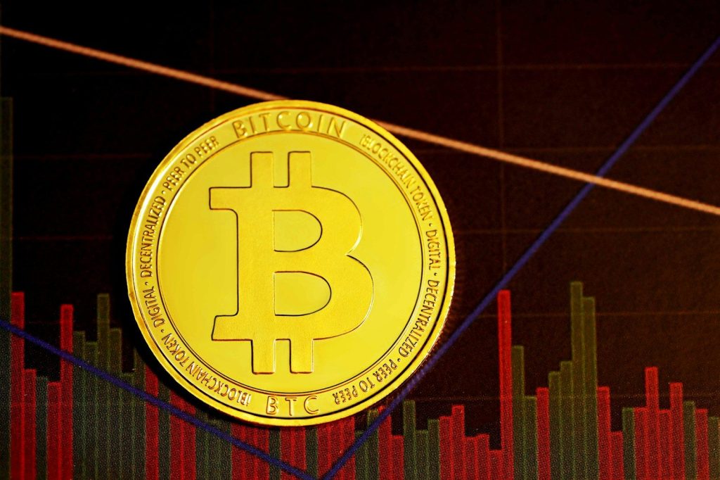 What might happen to Bitcoin this year? 1 gold and white round plate